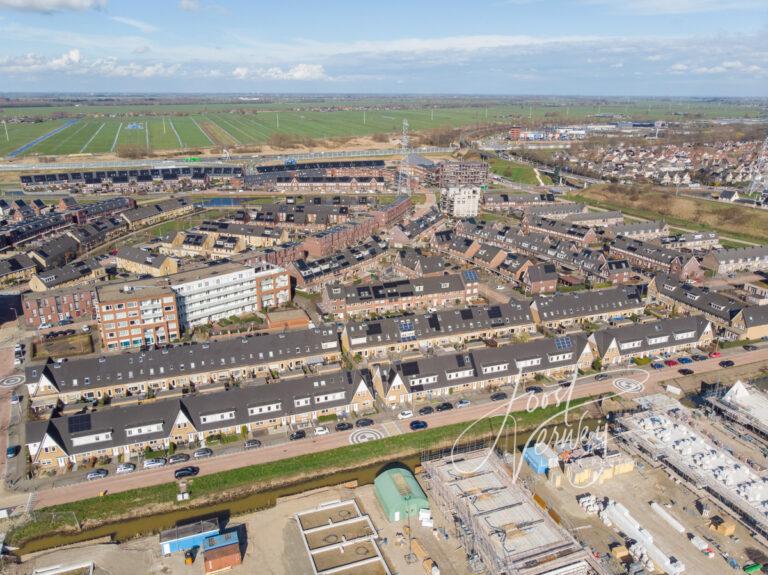 Luchtfoto nieuwbouw wijk Het Buurtschap