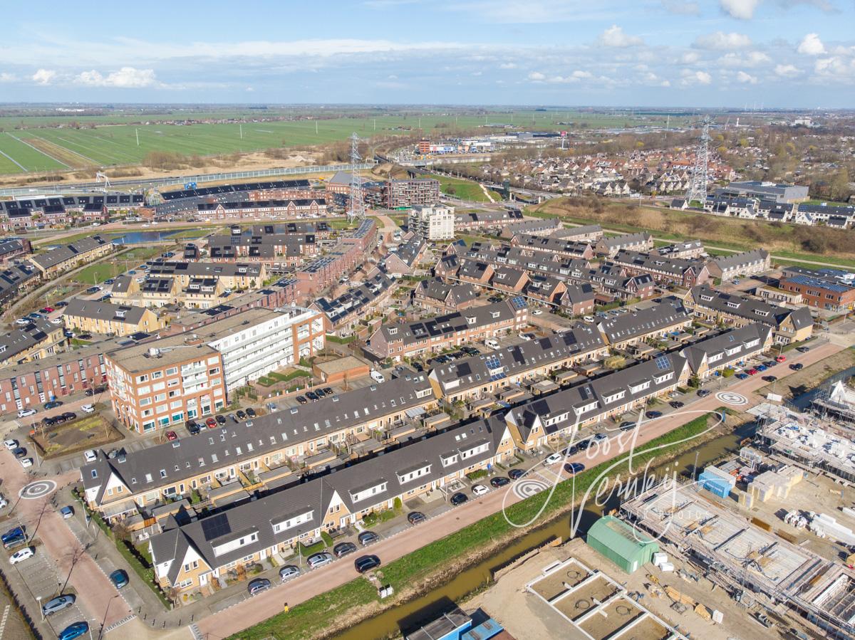 Luchtfoto nieuwbouwwijk Baanhoek-West