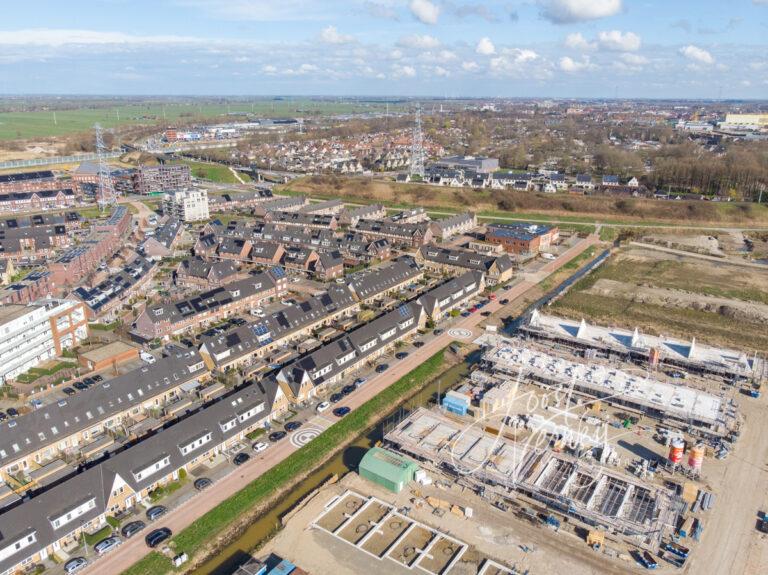 Luchtfoto nieuwbouwwijk Baanhoek-West