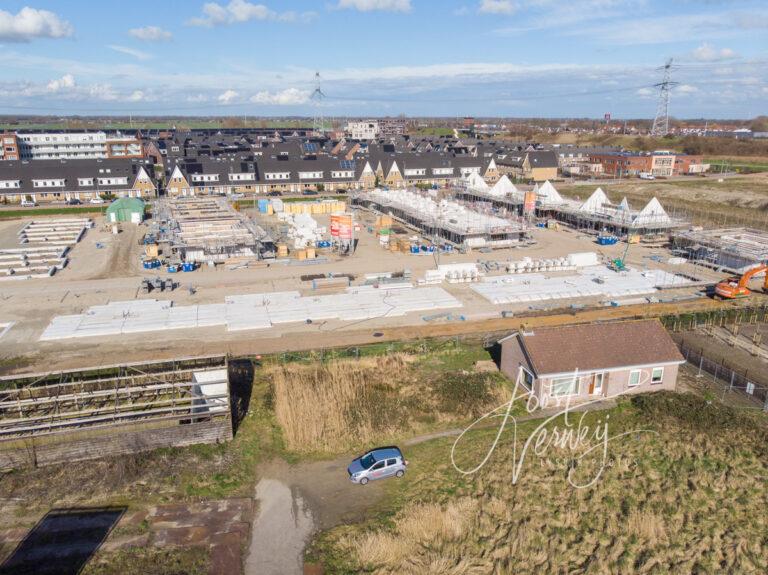 Luchtfoto nieuwbouw wijk Het Buurtschap