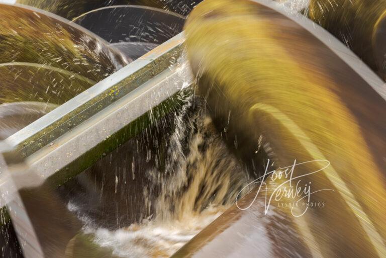 Vijzels welke boezemwater omhoog brengt