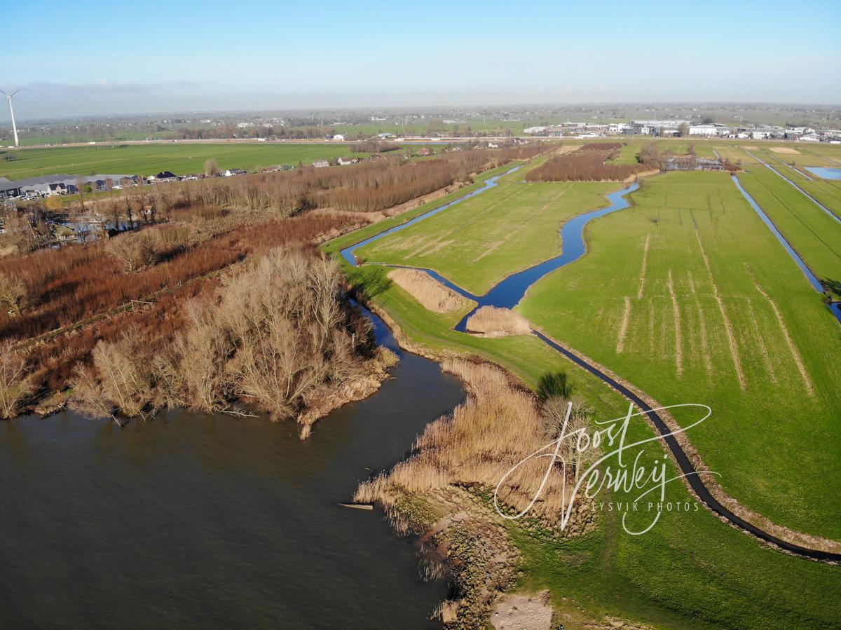 Luchtfoto natuurgebied Avelingen