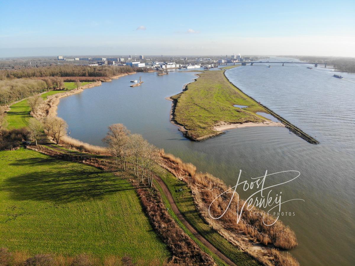 Luchtfoto natuurgebied Avelingen