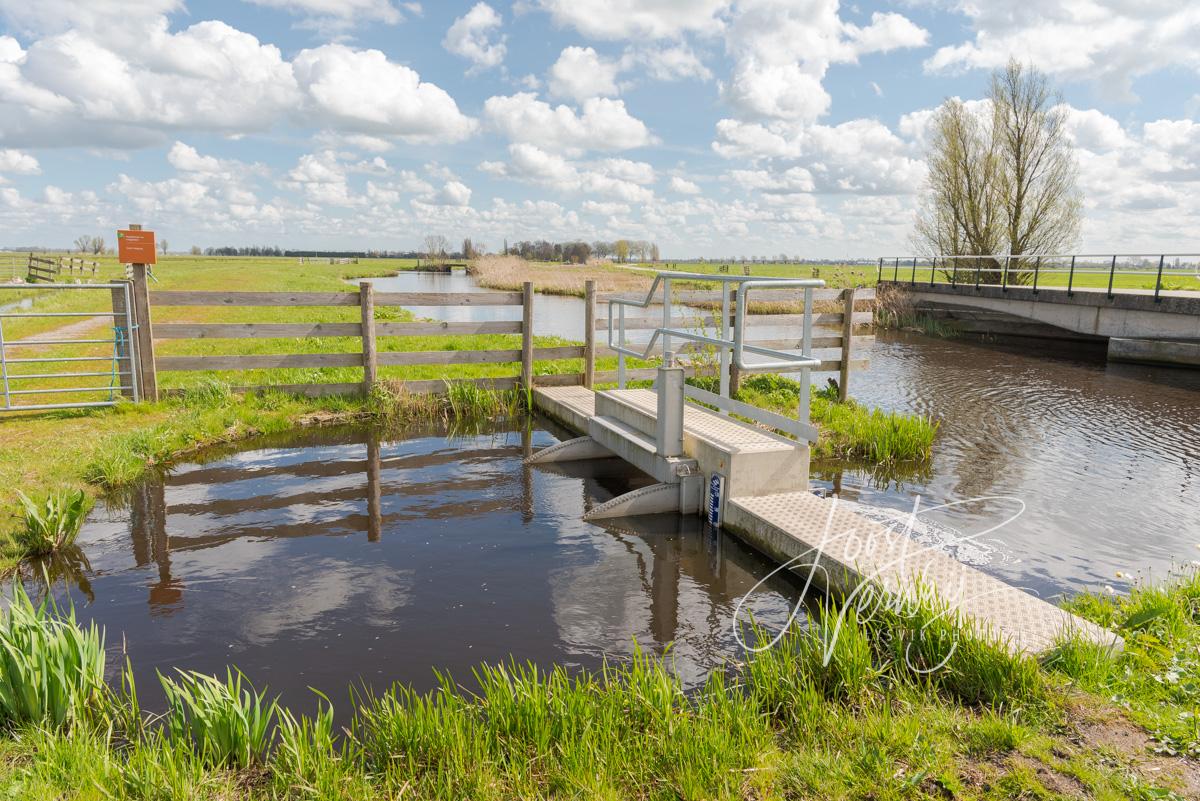 Stuw tussen polder Langenbroek en de Brandwijksche vliet