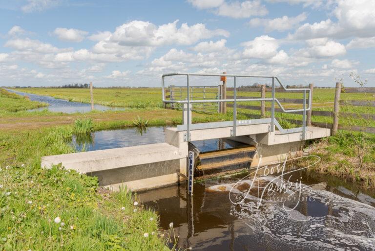 Stuw in polder Langenbroek