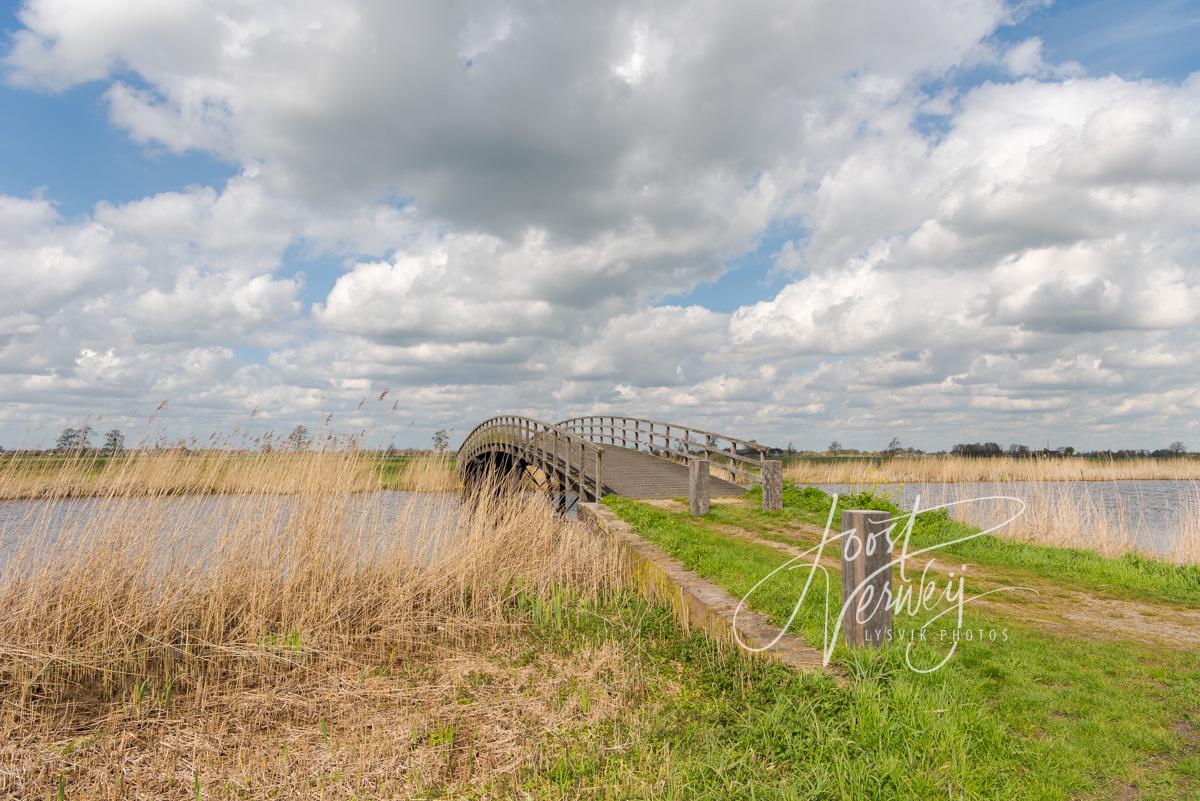 Oude brug over de Groote- of Achterwaterschap