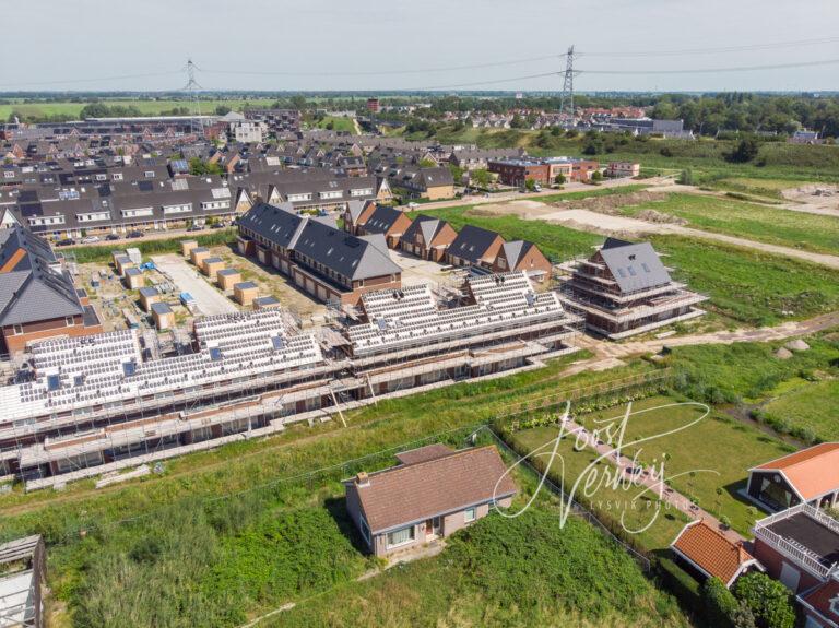 Luchtfoto nieuwbouw wijk Het Buurtschap