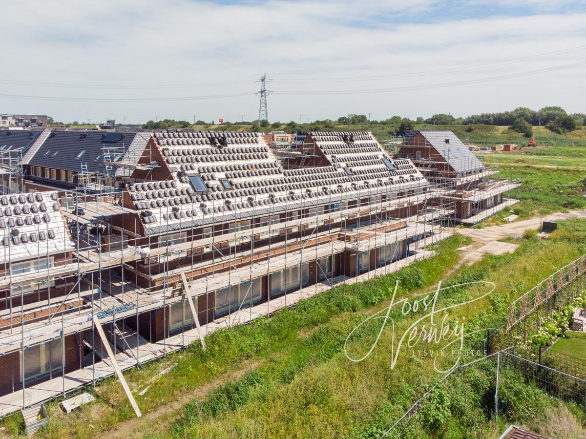 Luchtfoto nieuwbouw wijk Het Buurtschap