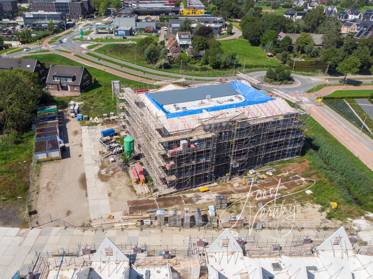 Luchtfoto nieuwbouw wijk Het Buurtschap