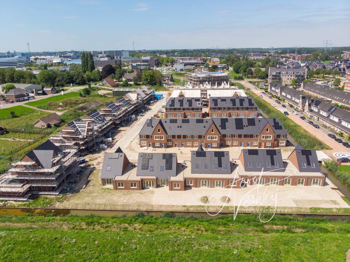 Luchtfoto nieuwbouw wijk Het Buurtschap