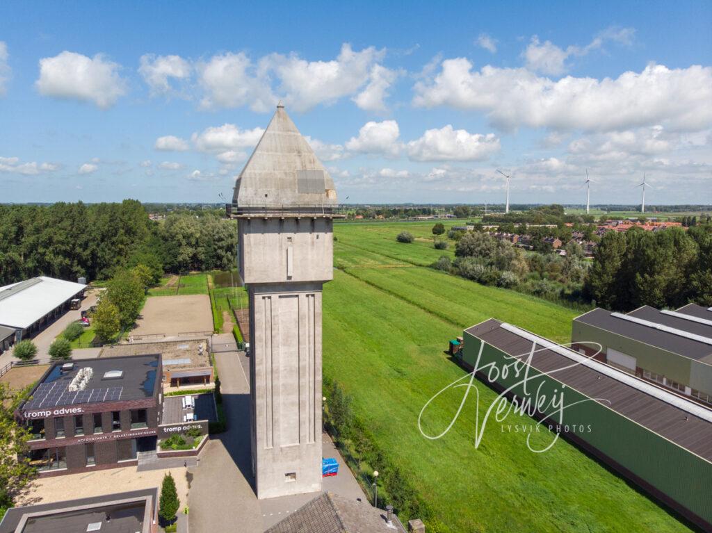 Luchtfoto watertoren Hardinxveld-Giessendam