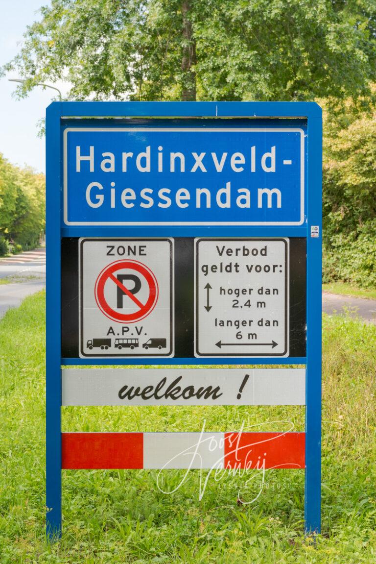 Plaatsnaambord Hardinxveld-Giessendam