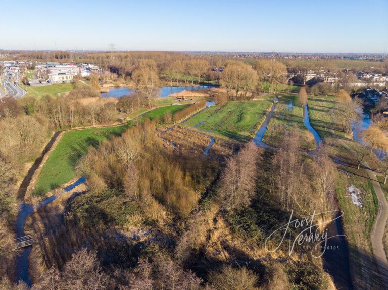 Luchtfoto park Noordhoekse wiel