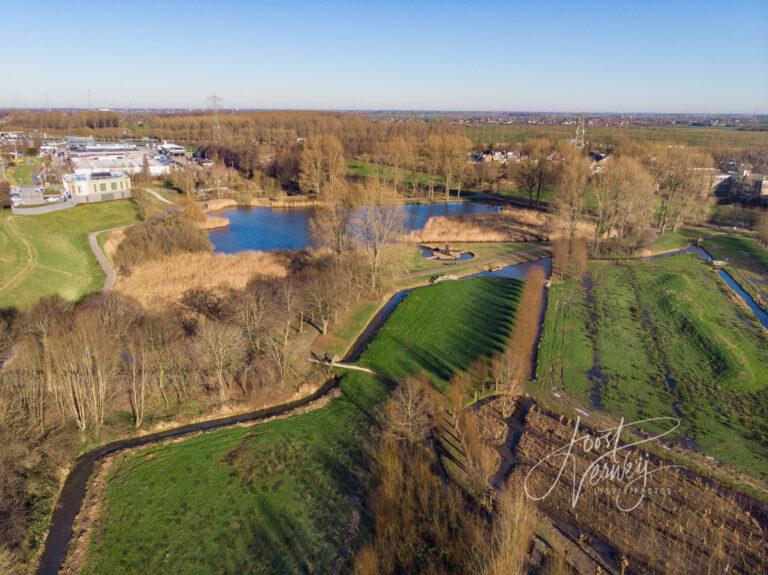 Luchtfoto park Noordhoekse wiel