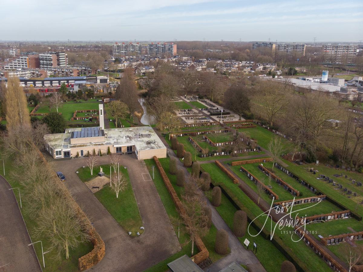 Luchtfoto Algemene Begraafplaats Papendrecht