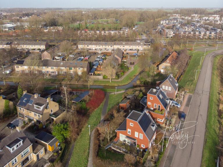 Luchtfoto wijk De Kooy