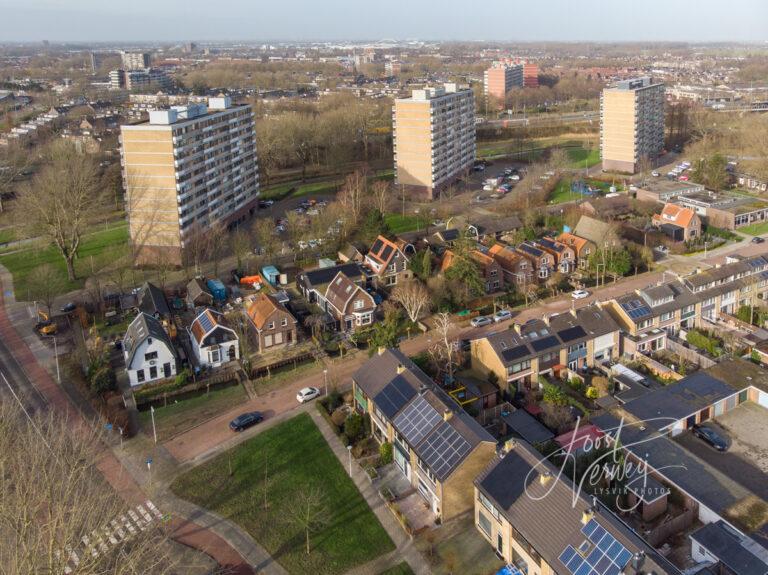 Luchtfoto wijk De Kooy