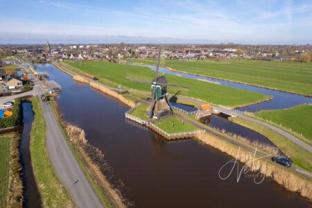 Luchtfoto Gelkenes molen in Groot-Ammers
