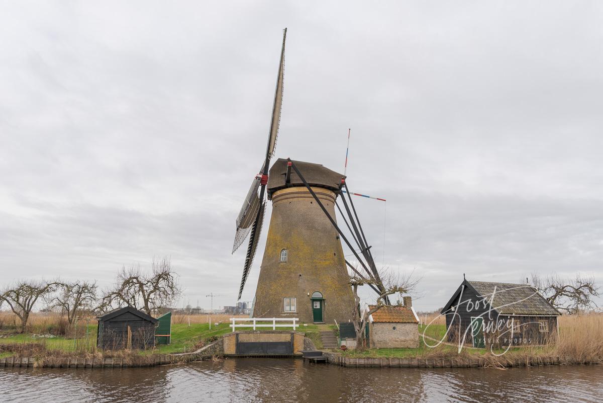 Molen Nederwaard no 6 in Kinderdijk