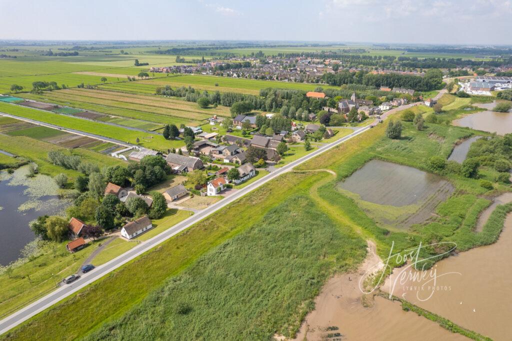 Luchtfoto Lekdijk bij Langerak