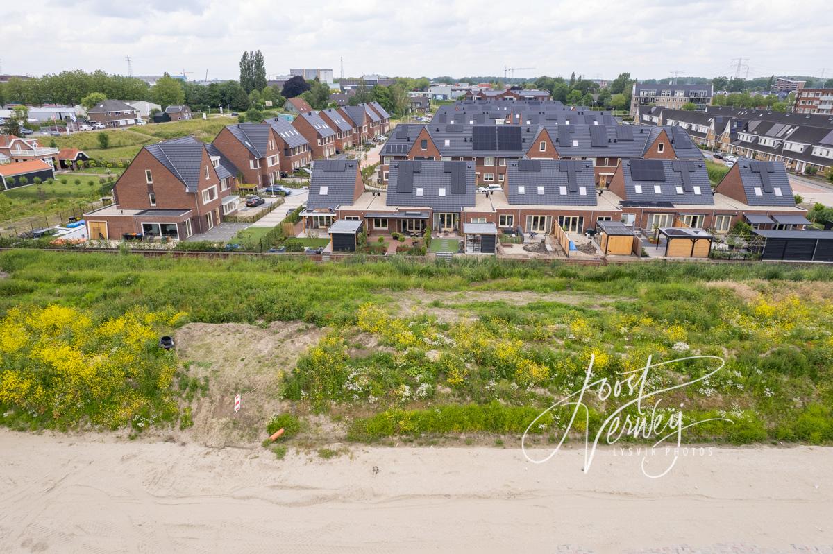 Luchtfoto nieuwbouw wijk Het Buurtschap